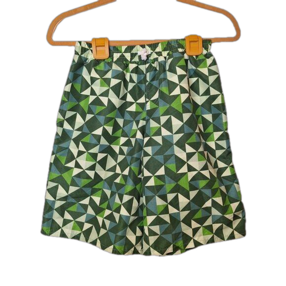 Sunshine Swing Boys Size 14‎ Swim Board Shorts Pull On Mesh Drawstring Geometric